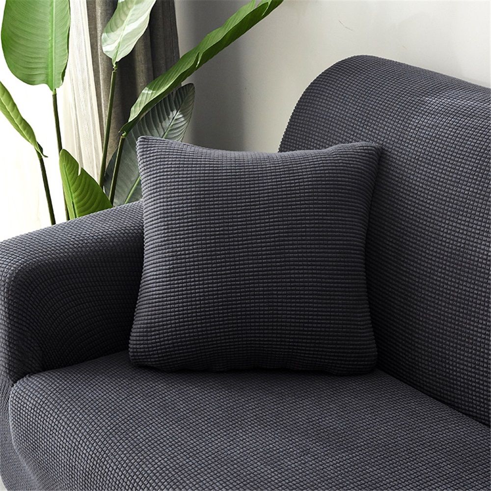 Easy-Going Waterproof Couch Cover,  Sofa Stretch Jacquard Slipcover, Leakproof Furniture Protector for Kids, Pets, Dog and Cat (Sofa,  Gray)