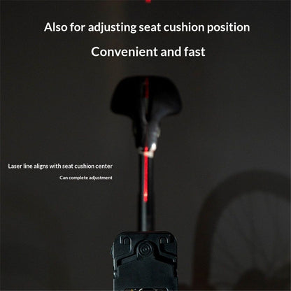 Handlebar Laser Aligner for Bicycles, Bike Seat Calibrator Bike Tool,Bicycle Handlebar Laser Aligner Seat Center Adjuster Measurement Tool, Aligning Indicator Tool
