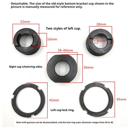 1Pcs Bike Lock Ring Remover Bottom Bracket Lock Ring Removal Repair Tool Bicycles Tail Lock Hook Spanners Multifunctional Wrench