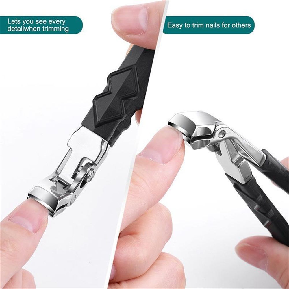 4pcs Toenail Clippers for Seniors Thick Nails, Ultra Sharp Sturdy Fingernail Toenail Clipper— Heavy Duty Ingrown Toenail Clippers, Thick Toenails with Wide Jaw Sharp Nail Cutter
