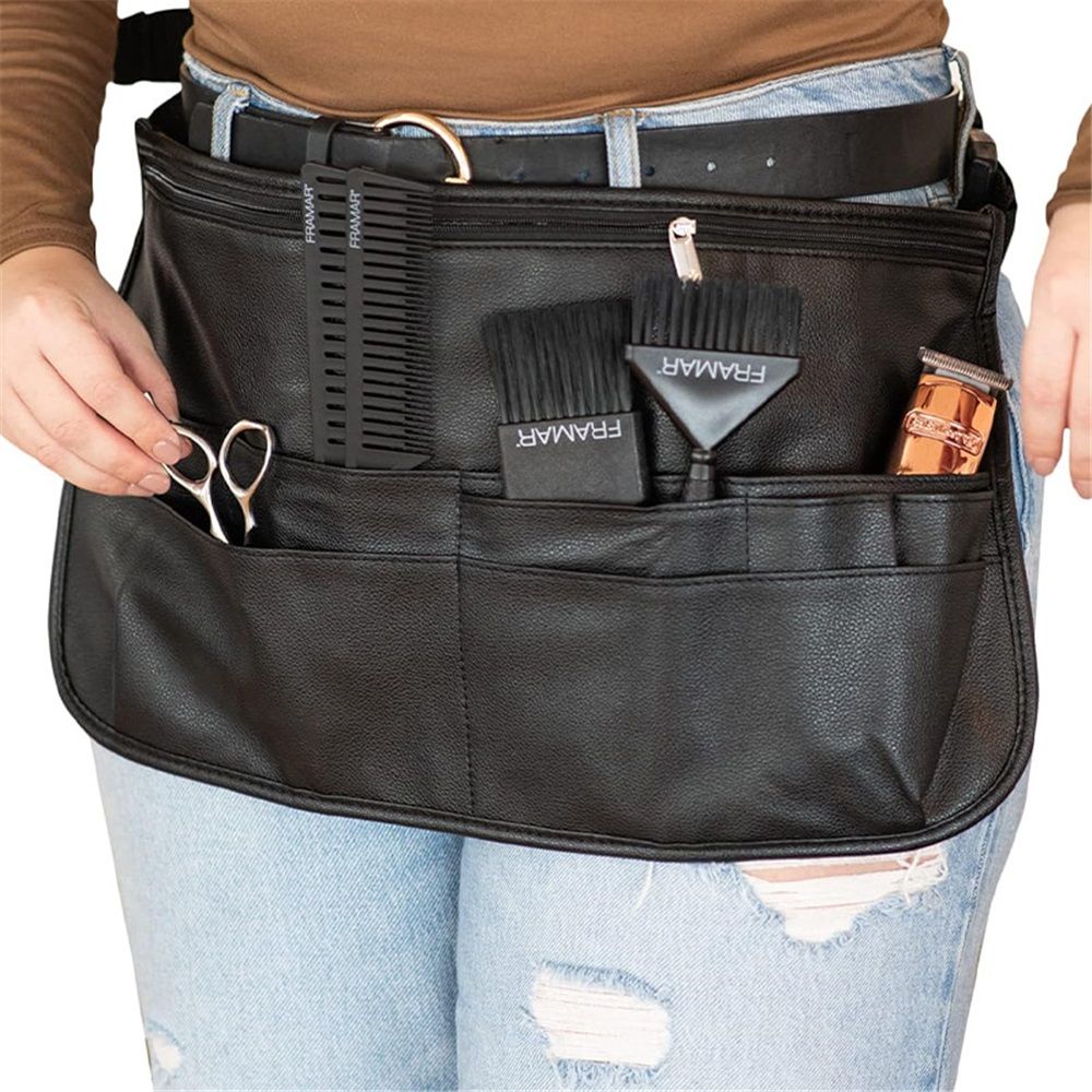 Hairstylist Waist Belt with Shears Pouch, Professional Hair Stylist & Makeup Brush Belt Salons Cosmetology Groomers Hairdresser Barber Waist Bag（Storage bag only）