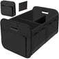 Trunk Organizer For Car, Suv, Truck | Premium Adjustable Multi Compartments Collapsible Car Trunk Organizer (Large Size, Black)