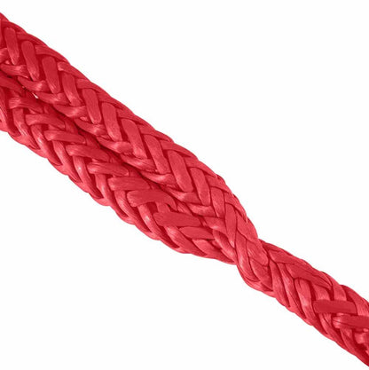 2 Pack Red Soft Shackle Breaking Strength  with Protective Sleeve for Off-Road Sailing Trucks UTV Synthetic Road Recovery Rope Soft Shackle for Recovery