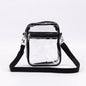 Clear Crossbody Purse Bag, Clear Bag Stadium with Front Pocket for Concerts Sports Festivals (Transparent )