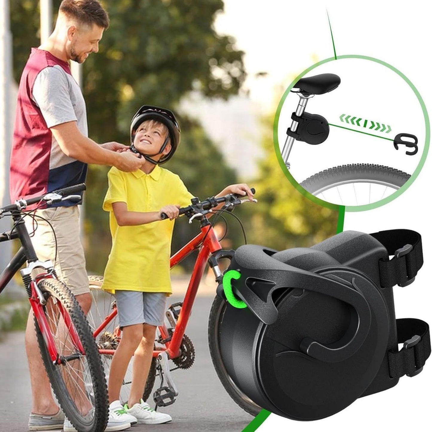 Bike Towing System Rope for Parent-Kid Towing Straps,Retractable Bike Tow Rope Trailer Hitch Parent-Child Pull Traction Strap,Portable Outdoor Cycling Elastic Ropes