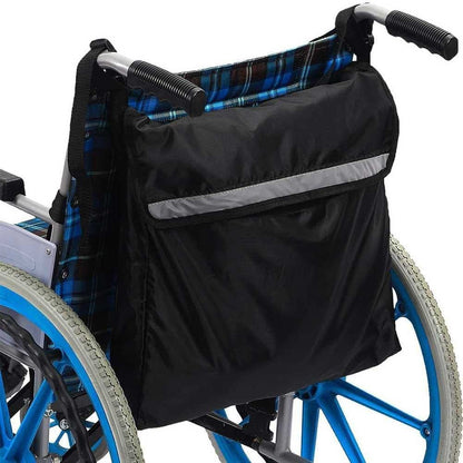 Wheelchair Pouch Bag, Wheelchair Backpack Pockets Wheelchair Bags to Hang on Back Rollator Bag Carry Accessories Storage Bag