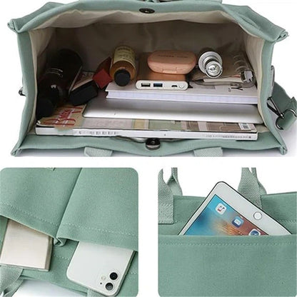 Canvas Tote Bag for Women,Laptop Bag Work Tote Bag Women Crossbody Purse Handbag Shoulder Travel Messenger Gym Tote