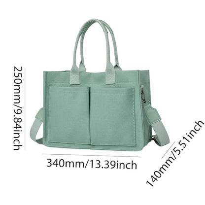 Canvas Tote Bag for Women,Laptop Bag Work Tote Bag Women Crossbody Purse Handbag Shoulder Travel Messenger Gym Tote