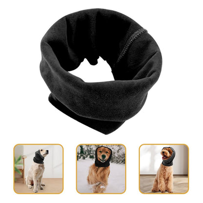 2 pack Quiet Ears for Dogs, Cat Dog Hoodies Hat for Noise Block Ear Protection and Recovery, The Grooming and Force Drying Miracle Tool for Anxiety Relief & Calming Dogs (L, Black)