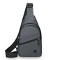 Sling Bag For Women Faux Leather Small Casual Daypack Backpack Fanny Pack Crossbody Chest Bags Purse（gray）