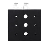 Router Bit Storage Inserts for 110 Bits, 50PCS 1/2" and 60PCS 1/4" Shank Router Bits, Routers Bit Holder, Bits Organizer with High Density Foam, Fits Toolbox, Drawer, Workstation