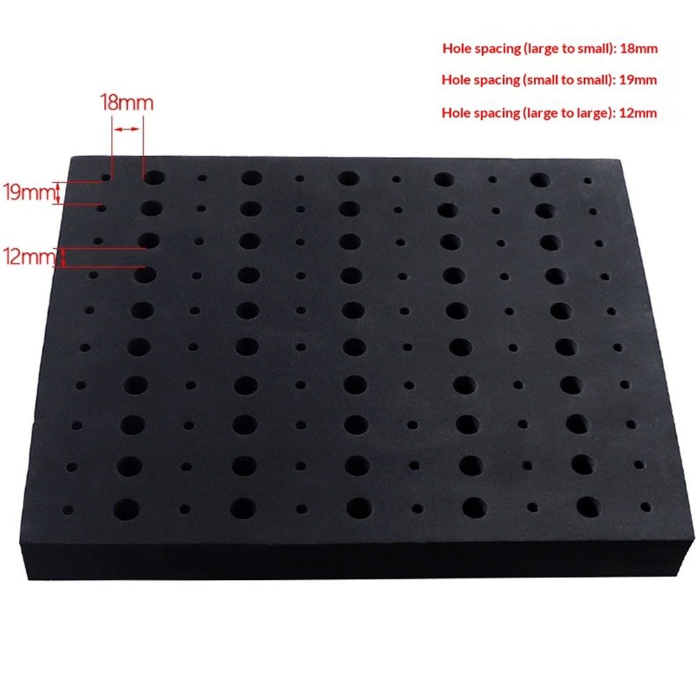Router Bit Storage Inserts for 110 Bits, 50PCS 1/2" and 60PCS 1/4" Shank Router Bits, Routers Bit Holder, Bits Organizer with High Density Foam, Fits Toolbox, Drawer, Workstation