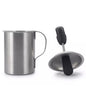 Stainless steel oil pot brush integrated oil pot silicone oil brush bottle barbecue oil pot with brush, used for cooking and grilling