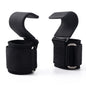 SPORTIC Weight Lifting Hooks (Pair) - Heavy Duty Lifting Wrist Straps, Hand Grip Support for Deadlifts, Pull Ups, Shrugs, Weightlifting Hooks Gym Gloves for Men and Women（Metal assist plate）