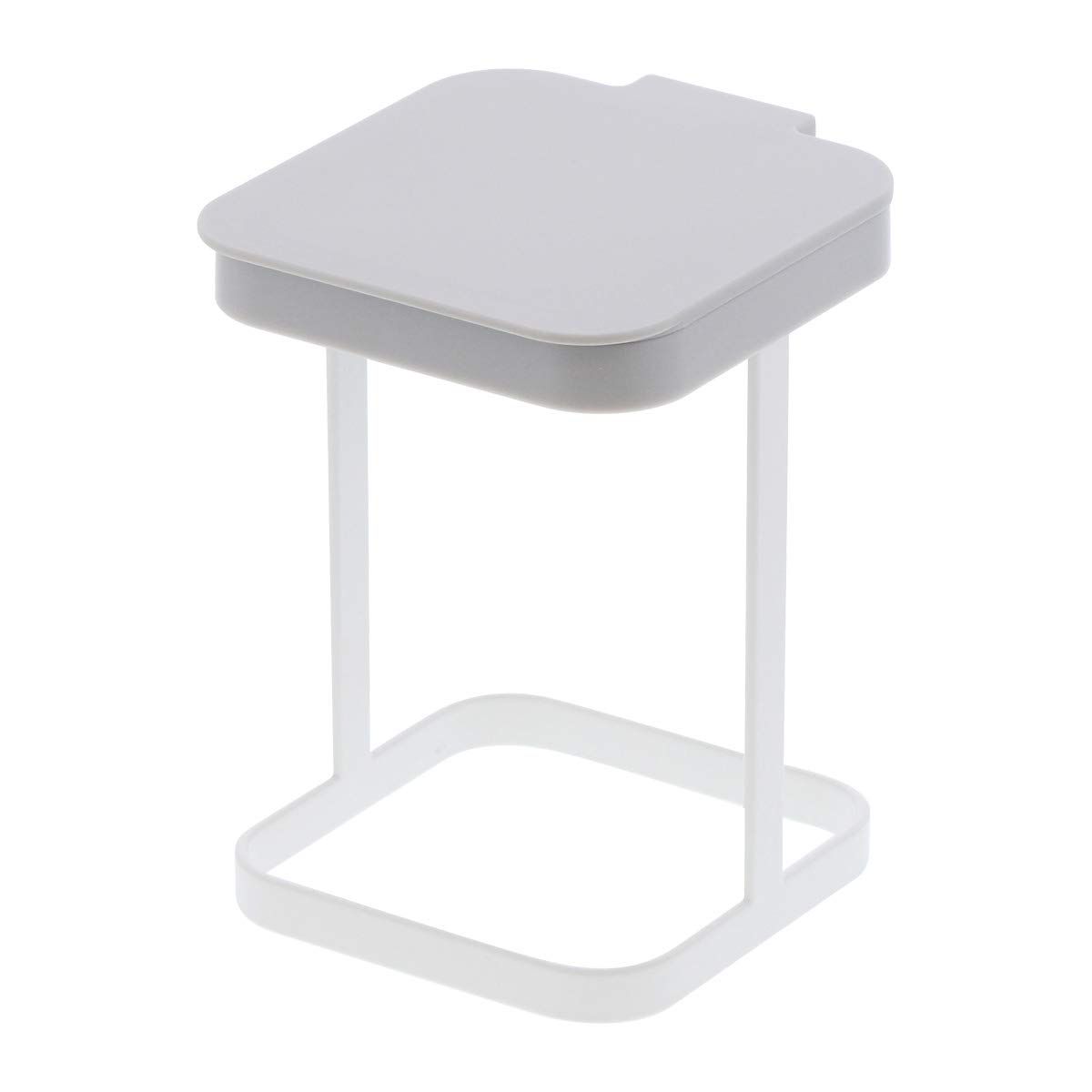 Countertop Trash Can Garbage Bag Holder for Home Kitchen Desktop trash bin, home kitchen storage bin, office paper basket（white）