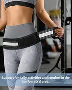 Sacroiliac  Joint Hip Belt - Lower Back Support Brace for Men and Women - Pelvic Support Belt -  Belt - Sciatica Pelvis Lumbar Hip Pain Relief（110cm）