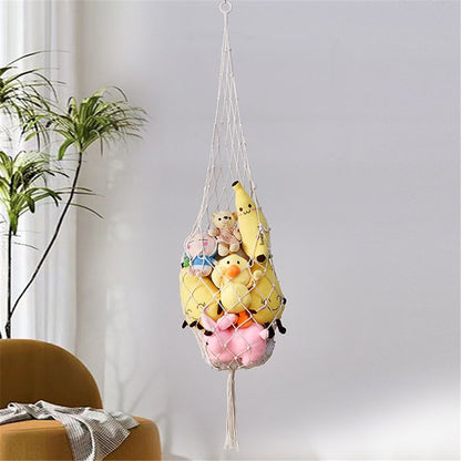 Novel Stuffed Animal Net or  Toy Display Perfect for The Tiny Space in Corner,Wall Ceiling Hanging Net, Stuffies Animal Storage for Kid Room Bedroom Playroom Decor