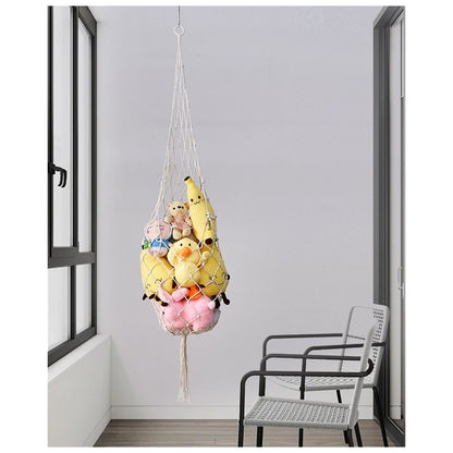 Novel Stuffed Animal Net or  Toy Display Perfect for The Tiny Space in Corner,Wall Ceiling Hanging Net, Stuffies Animal Storage for Kid Room Bedroom Playroom Decor