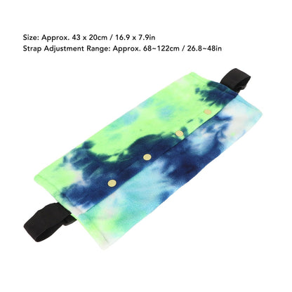 Small Animal Sling Carrier,Adjustable Strap  Soft Coral Fleece Beardie Snuggle Sling Bag ( blue-green)