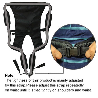 Lightweight Kids Carrier Belt Short Journeys Hiking Back Pack Belt Outdoor Children Lift Sling for Transferring Children to Car,Wheelchair,Vehicle,Bed,Chair(Black, Large)