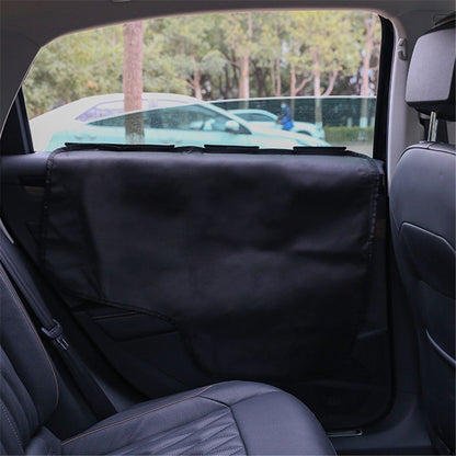 2 Pack Extra Big & Thick Anti Pet Scratching Waterproof Vehicle Door Covers Guard Truck Interior Panel Safe SUV Universal  Black