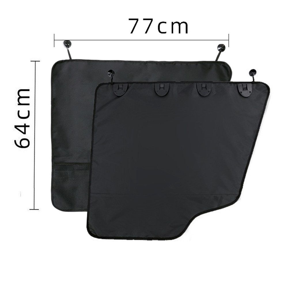 2 Pack Extra Big & Thick Anti Pet Scratching Waterproof Vehicle Door Covers Guard Truck Interior Panel Safe SUV Universal  Black