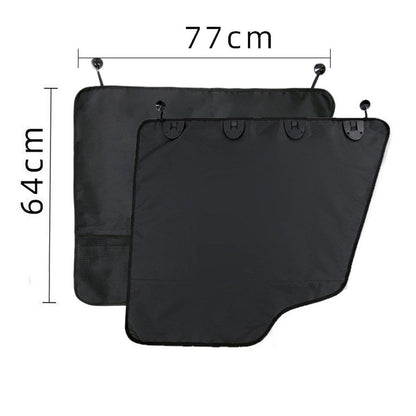 2 Pack Extra Big & Thick Anti Pet Scratching Waterproof Vehicle Door Covers Guard Truck Interior Panel Safe SUV Universal  Black