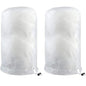 2 Pack Rounded Top Plant Covers Freeze Protection for Winter, 60*80cmTree Frost Protection Blankets Outdoor With Zipper/Drawstring, for Shrub Bush Fruit Tree Potte(White)