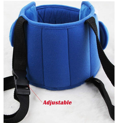 Baby car seat head support, car seat baby stroller baby head support, safety car seat neck pressure reducing head pillow, baby sleeping sling (blue)