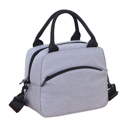 Lunch Bag for Women & Men Adult Insulated Lunch Box, Small Leakproof Cooler Food Lunch Containers Reusable High Capacity Lunch Tote Bags for Work, Travel, Outdoor (gray)
