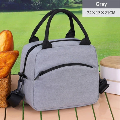 Lunch Bag for Women & Men Adult Insulated Lunch Box, Small Leakproof Cooler Food Lunch Containers Reusable High Capacity Lunch Tote Bags for Work, Travel, Outdoor (gray)