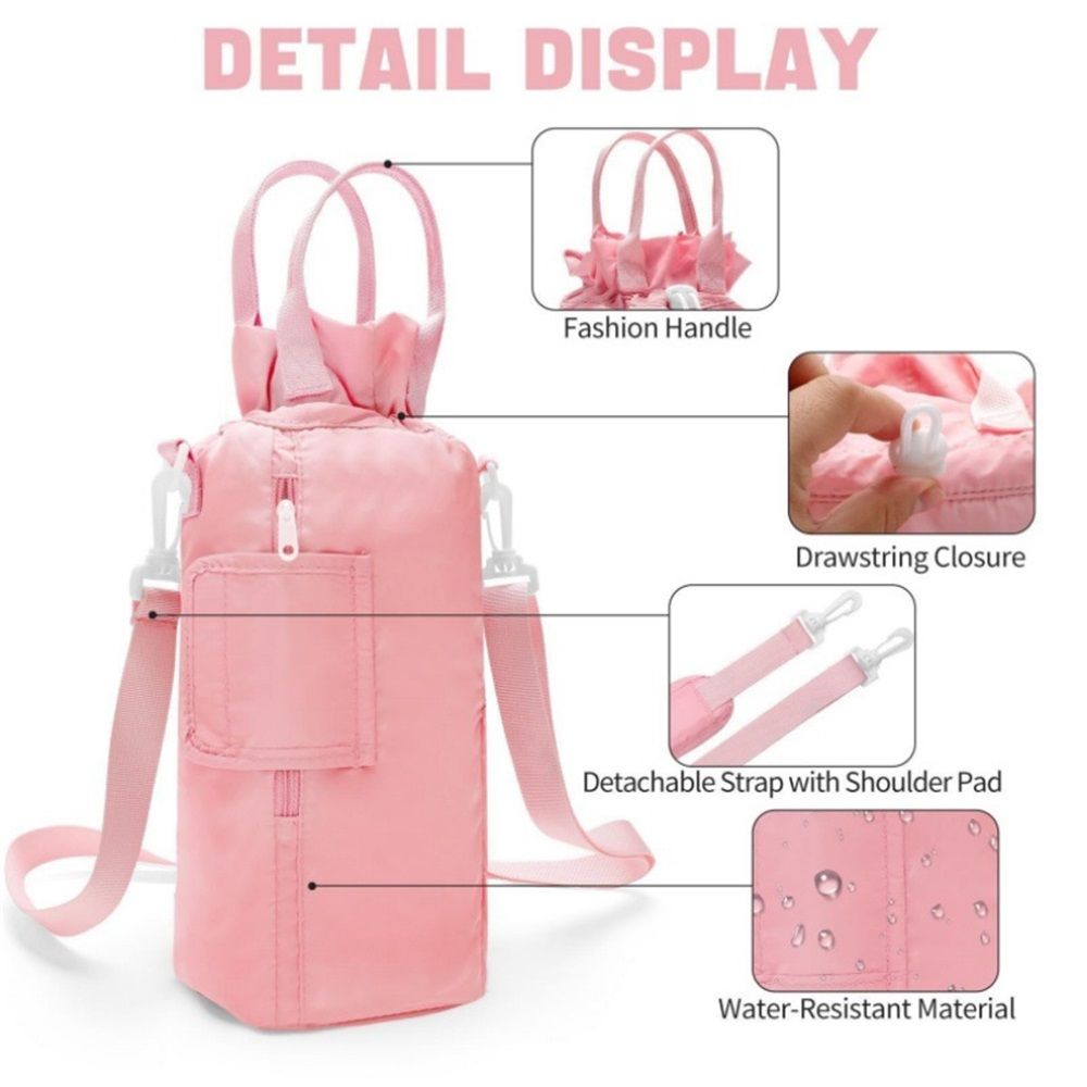Water Bottle Holder with Strap, Water Bottle Carrier Bag for 40 oz with Handle, Insulated Water Bottle Sling Bag with Phone Pouch, Water Bottle Purse Accessories（oniy bag）