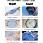 Knee Cast Cover for Shower Waterproof Knee Cover for Shower after Surgery Reusable Cast Bag After Surgery for Wound, Burns, Bandage（1 pcs）