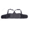 Care Back Brace for Work with Suspenders - Back Support Belt - Adjustable, Light, Breathable - Posture (Black, Size XL)