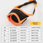 2 pack Dog Muzzle Anti Biting Barking and Chewing with Comfortable Mesh Soft Fabric and Adjustable Strap, Suitable for Small, Medium and Large Dogs(L)