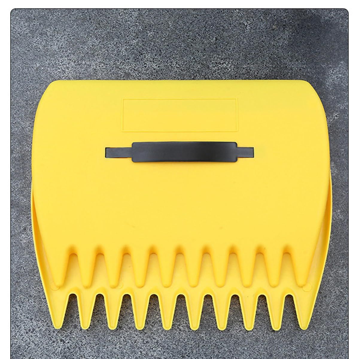 Hand Rakes Leaf Scoops -Large Leaf Grabber for Picking Up Yard Leaves, Lawn Garbage and Grass Clippings (yellow)