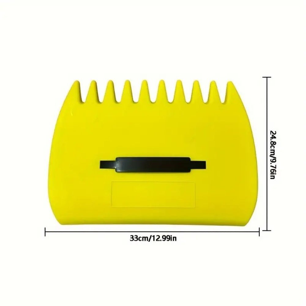 Hand Rakes Leaf Scoops -Large Leaf Grabber for Picking Up Yard Leaves, Lawn Garbage and Grass Clippings (yellow)