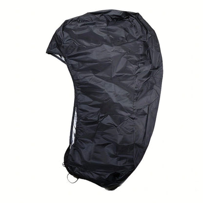 Outboard Motor Covers, Trailerable Full Boat Engine Cover Waterproof Heavy Duty Oxford Fabric with Zipper, Fits 60-100HP Motors