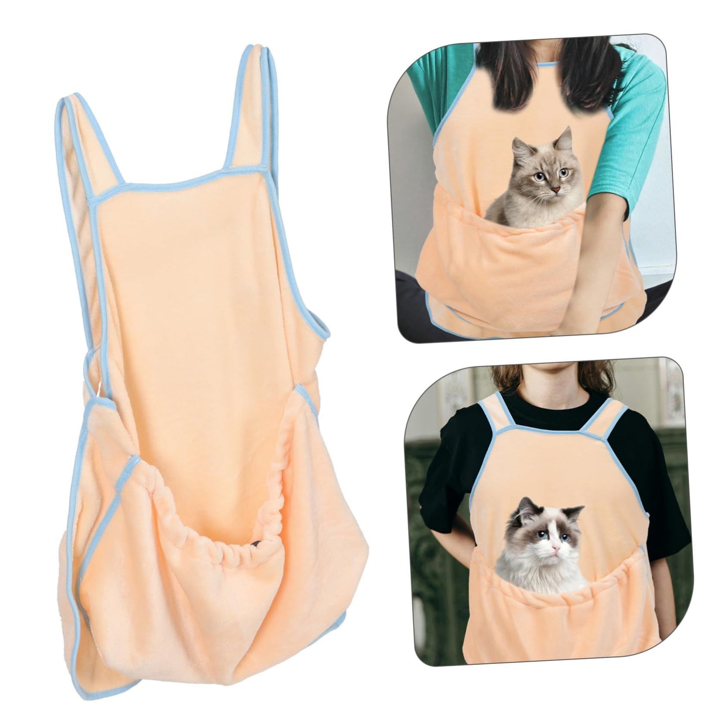 Cat Apron Carrier, Pet Sleeping Bag, Kitten Hands-Free Soft-Sided Carrier Pouch Sling for Small Sized Animals Cat Carrier Pouch Pet Sling Carrier for Small Sized Animals (1Pcs)