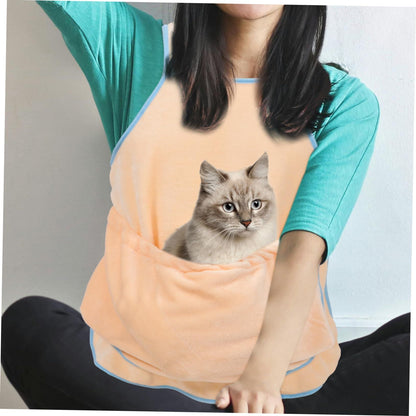 Cat Apron Carrier, Pet Sleeping Bag, Kitten Hands-Free Soft-Sided Carrier Pouch Sling for Small Sized Animals Cat Carrier Pouch Pet Sling Carrier for Small Sized Animals (1Pcs)