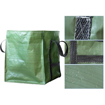 Heavy Duty Storage Tote Bag  Rugged Woven Polypropylene Moving Bag, Reusable Self-Standing Design, Single, Green 60X60x70 Cm