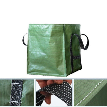 Heavy Duty Storage Tote Bag  Rugged Woven Polypropylene Moving Bag, Reusable Self-Standing Design, Single, Green 60X60x70 Cm