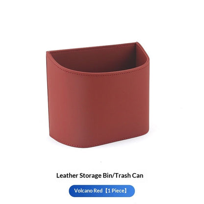 Car Trash Can,Mini Car Trash Bin for SUV and Truck, Automotive Trash Can for Vehicle, Home, Office, Multipurpose, Easy to Clean (Red)
