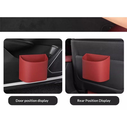 Car Trash Can,Mini Car Trash Bin for SUV and Truck, Automotive Trash Can for Vehicle, Home, Office, Multipurpose, Easy to Clean (Red)