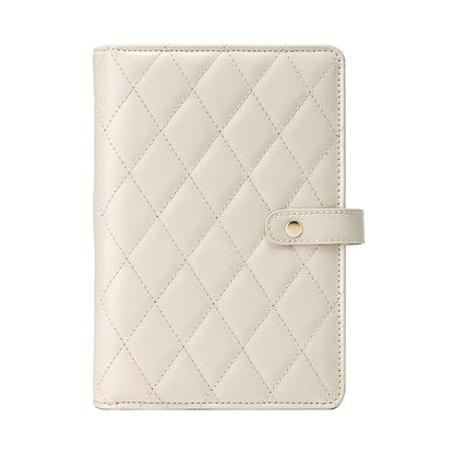 Travel Jewelry Organizer Case,Jewelry Storage Book Ring Binder with Clear Zipper Jewelry Pouches Bags for Rings, Necklace, Earrings-Cream White（oniy bag）