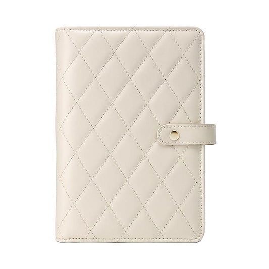 Travel Jewelry Organizer Case,Jewelry Storage Book Ring Binder with Clear Zipper Jewelry Pouches Bags for Rings, Necklace, Earrings-Cream White（oniy bag）