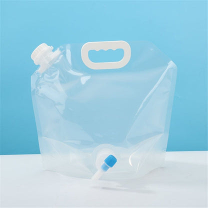 2 pack Collapsible Water Container Bag Outdoor Water Grade Water Jug Folding Water Storage Bag for Camping Hiking & Survival Kit Sport 5L