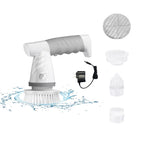 Electric Spin Scrubber, Bathroom Shower Electric Scrubber for Cleaning Tub/Tile/Floor/Sink/Window, Power Cleaning Brush Rechargeable Cordless with 4 Replaceable Cleaner Brush Heads