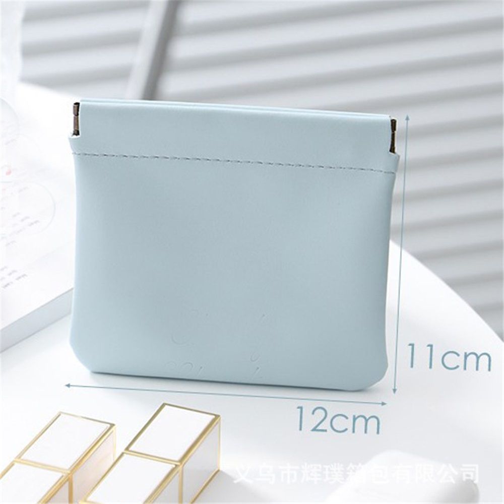 12 Pcs Pocket Cosmetic Bag Waterproof No Zipper Self Closing Makeup Bag PU Leather Cosmetic Pouch Cute Purse Makeup Bag Travel Storage for Women Cosmetics Jewelry Toiletry