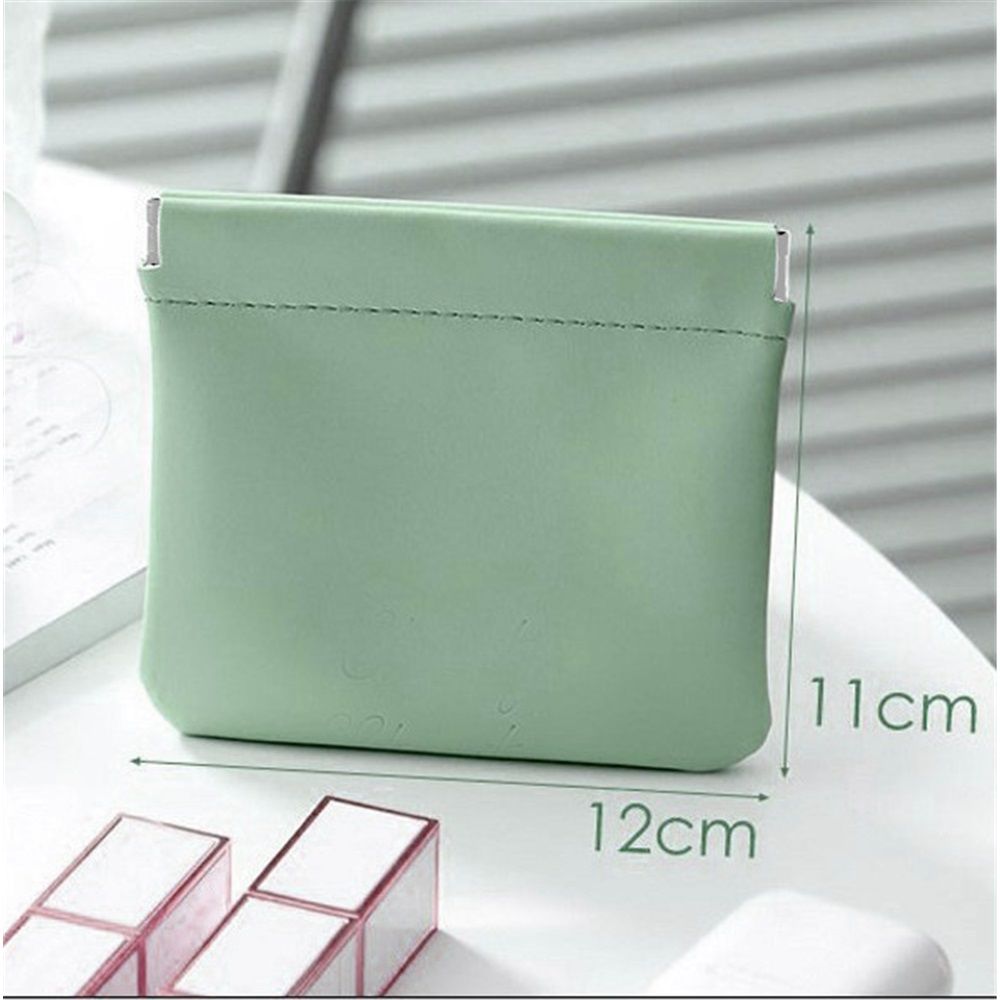 12 Pcs Pocket Cosmetic Bag Waterproof No Zipper Self Closing Makeup Bag PU Leather Cosmetic Pouch Cute Purse Makeup Bag Travel Storage for Women Cosmetics Jewelry Toiletry